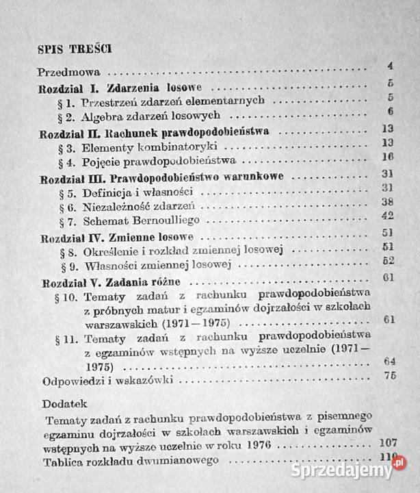 Zbiór zadań z rachunku prawdopodobieństwa Chełm