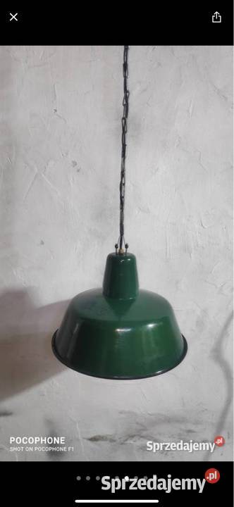 Lampa wisząca retro OBs2 zielona