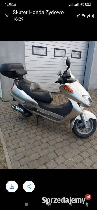 Sprzedam ładny duży skuter Honda Czeluścin sprzedam