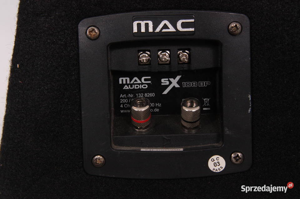 MAC subwoofer SX108 BP 200 mm Radomsko