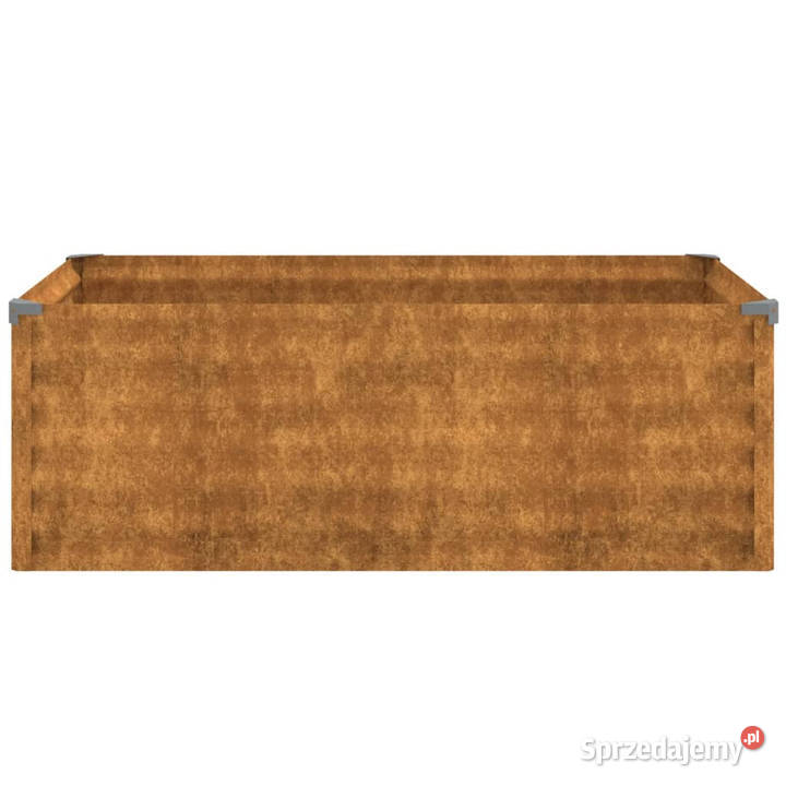 Podwyższona donica 100x50x36 stal kortenowska Warszawa