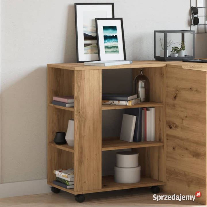 Szafka na kółkach dąb artisan 60x35x75 WM856657