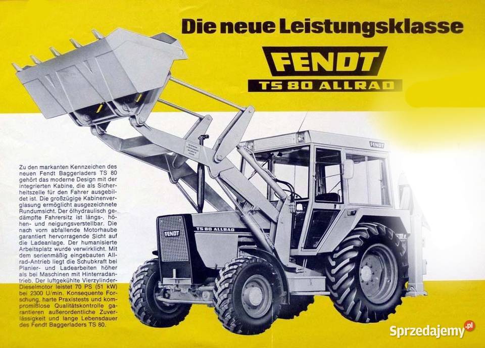Fendt TS 80 4X4 bez Ramienia Rok produkcji 1991