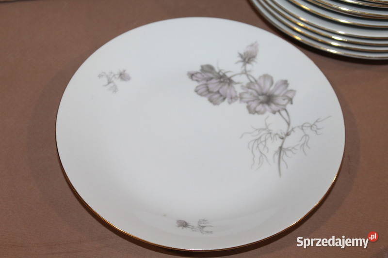 Serwis obiadowy w kwiaty MZ Czechoslovakia 104 Szczecin