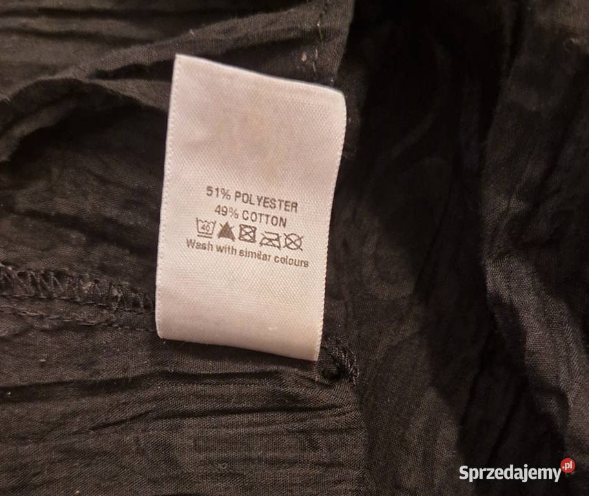 Damska letnia BLUZKA Wallis czarna rozpinana Bluzki i koszule Lublin