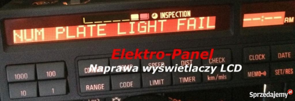 NAPRAWA LICZNIK WYŚWIETLACZ RADIO BMW E38 E39 Naprawa i warsztat Marki