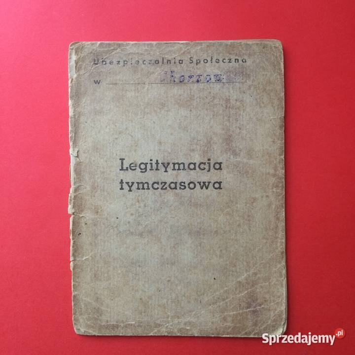 1708 Legitymacja Ubezpieczalni Społecznej Szczecin