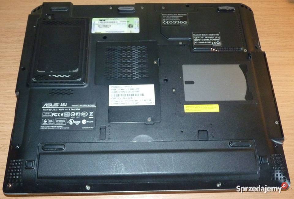 ASUS A6J DUAL CORE 183GHZ 3GB 120GB Zasilacz Asus Warszawa