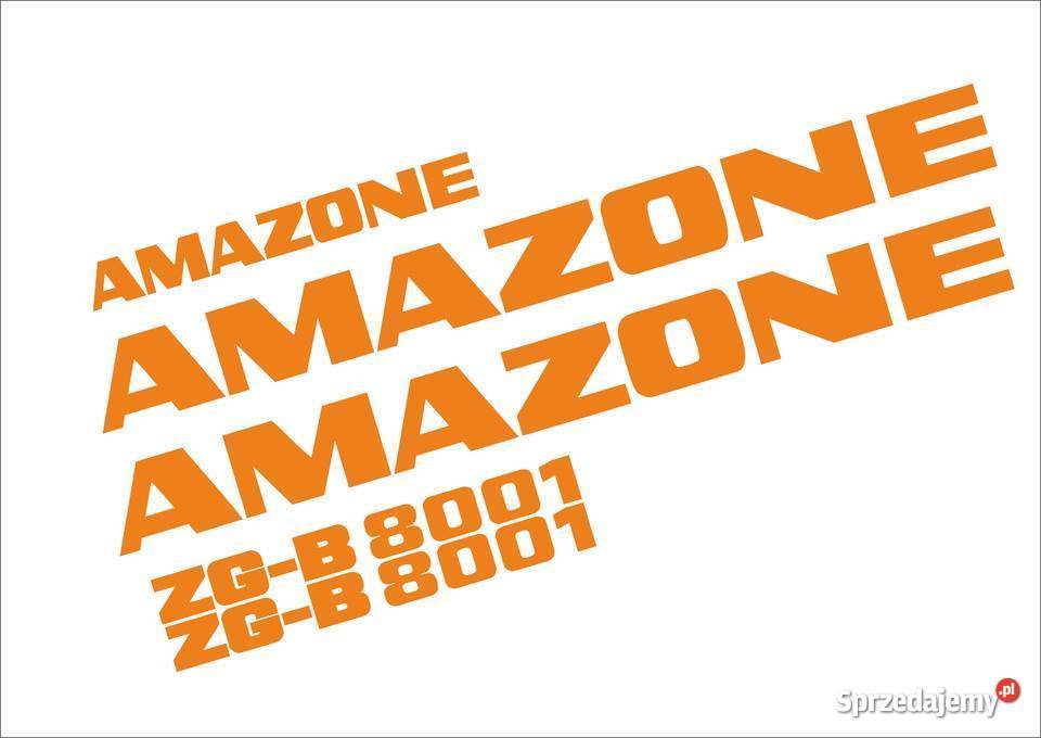 Naklejki Amazone ZGB 8001 zamienniki Jeżewo