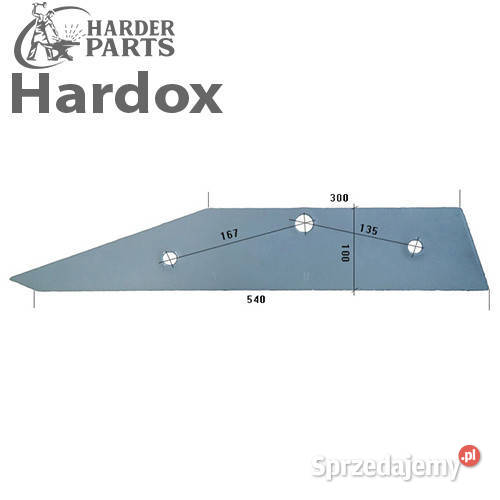 Płoza krótka HARDOX 21416P części do pługa nieuszkodzony Suwałki sprzedam