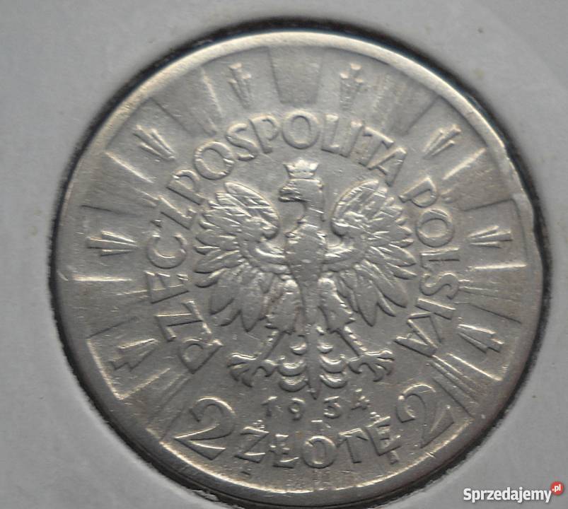 POLSKA2 1934 r SREBRO 750JÓZEF PIŁSUDSKIŁADNA Legionowo