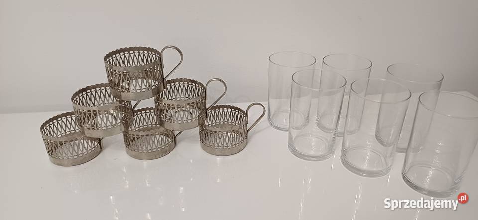 Koszyczki na szklanki i cukiernica 1 Warszawa sprzedam