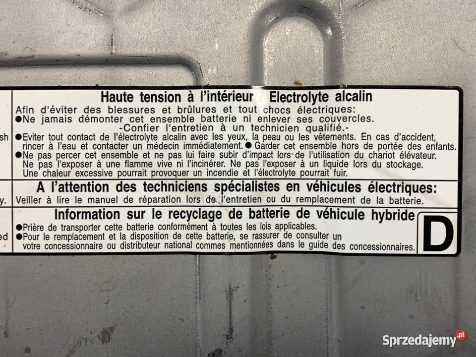 BATERIA HYBRYDA LEXUS CT G928076010 18 99 sprzedam
