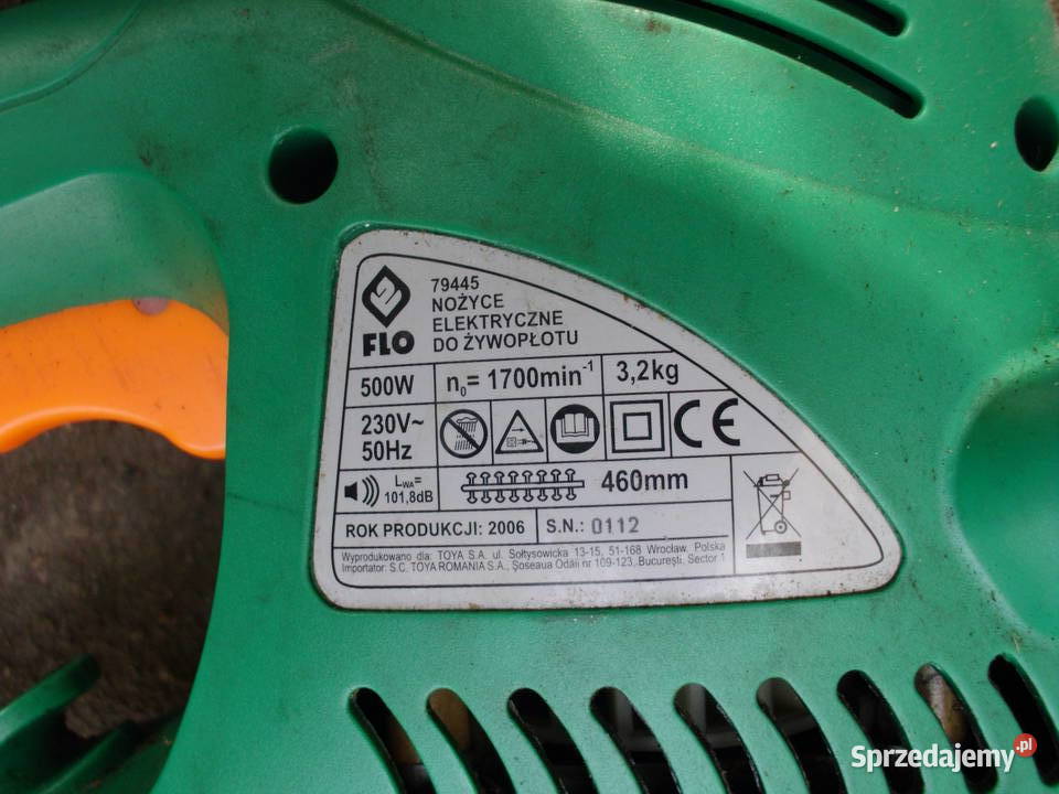 Nozyce do zywopłotu FLO pomorskie