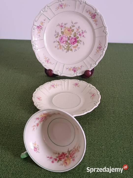Zestaw śniadaniowy porcelana bez sygnatury Porcelana i szkło Gorlice sprzedam