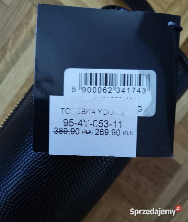Torebka damska Wittchen czarna z połyskiem mazowieckie