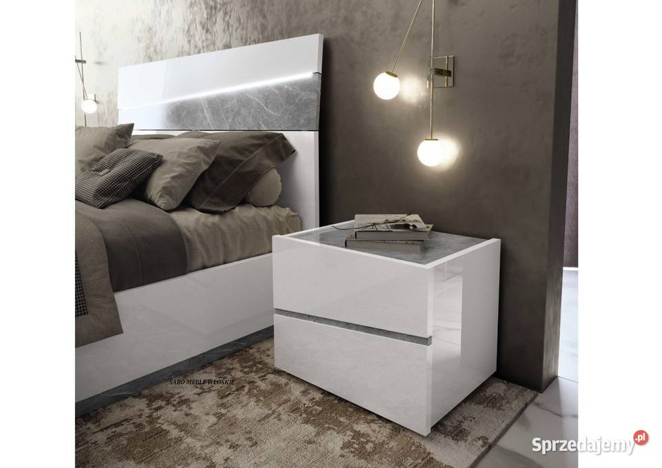 Zestaw do sypialni Kolekcja ELBA 167 biała Przemyśl