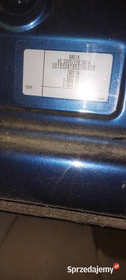 Dacia sandero II drzwi lewe tylne lubelskie Łęczna