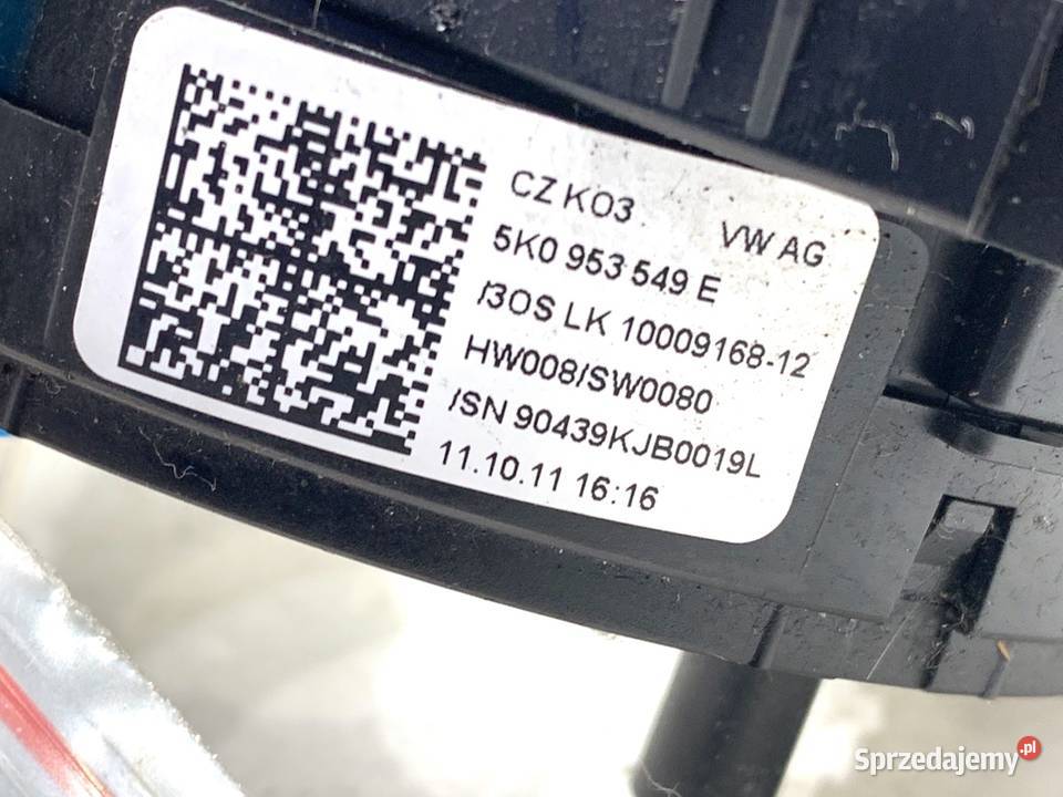 TAŚMA AIRBAG VW GOLF VI 5K0953549E 0814