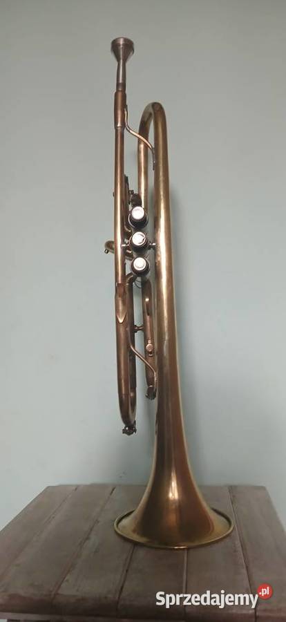 Stara Polska Trąbka firmy WFIDIP Polmuz z lat 50 blaszane Instrumenty Kraków