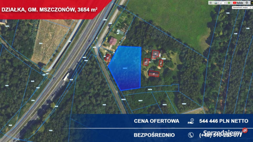 Teren usługowy S8 idealny pod magazyn warsztat mazowieckie Adamowice