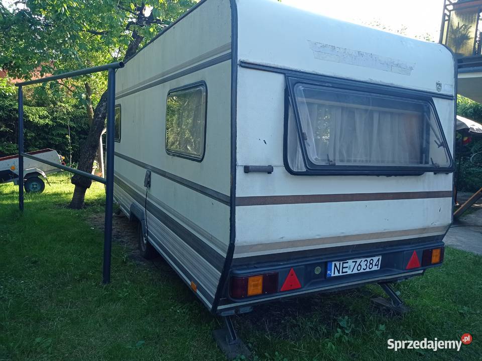 Przyczepa Kempingowa zarejestrowana ogrzewana Elbląg sprzedam