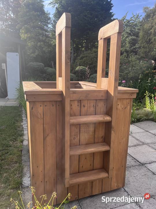 Bania chłodząca do zimnych kąpieli drewniana z