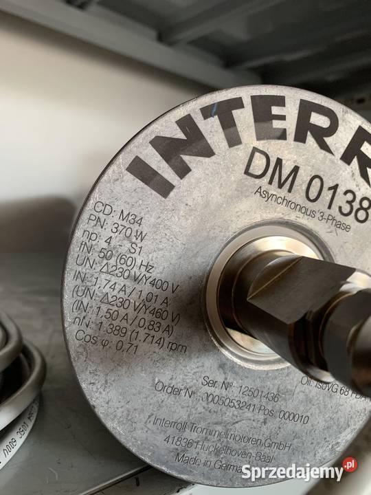 Interroll DM 0138 Drum Motor 370W M34 138mm x Pozostałe