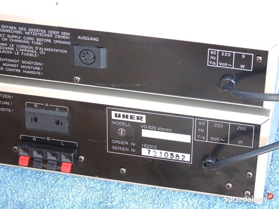 Wzmacniacz i Tuner UHER VG825 i EG725 Vintage Jasło