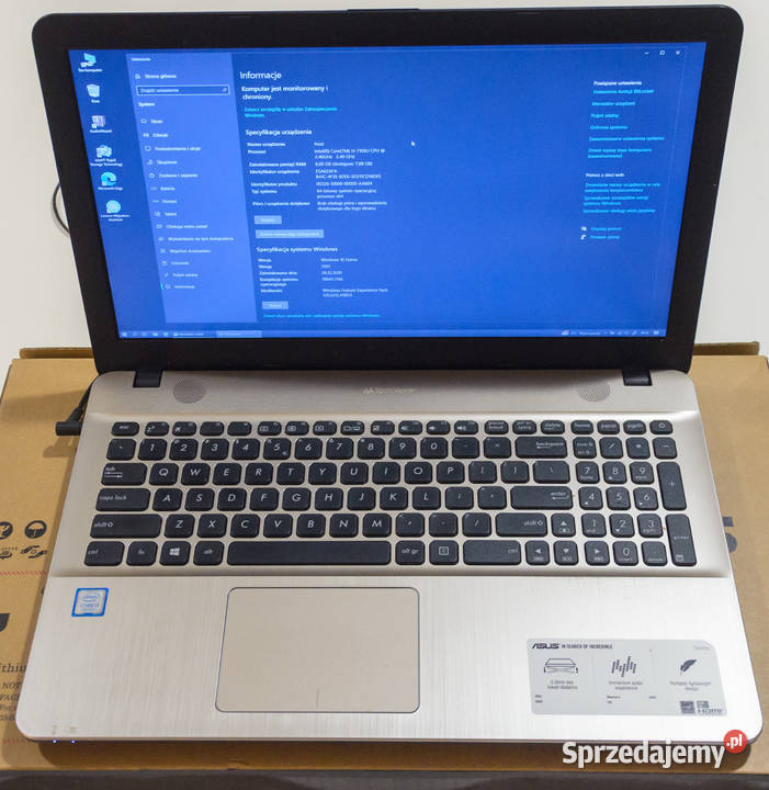 Laptop ASUS R541UADM1287D i37100U8GB1TBDVD FHD śląskie Częstochowa