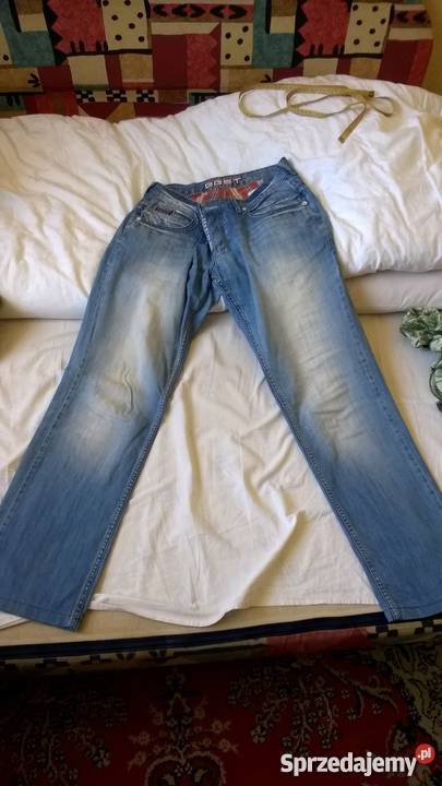 Spodnie męskie jeans czarne białe Marki