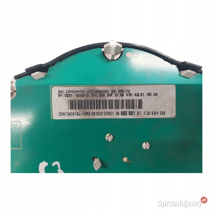 LICZNIK ZEGARY 96665881 XT Citroen C3 II 11 14 Chełm
