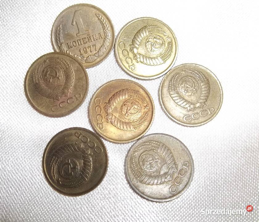 Moneta 1 kopiejka ZSRRRosja 1976 do 1985monety Łódź sprzedam