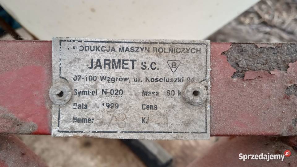 Rozsiewacz do nawozów lejek Jarmet N020 1999 Lublin