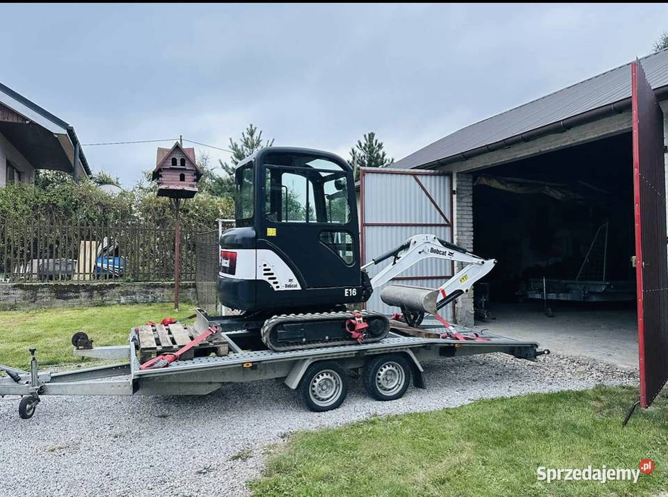 Minikoparka Bobcat E16 wynajem JCB cat doosan Celestynów współpraca