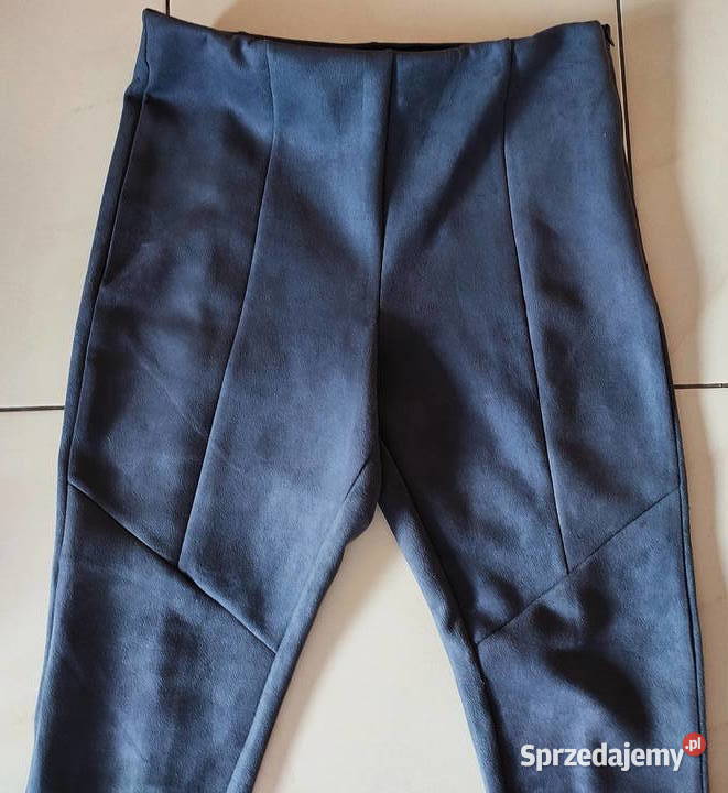 Spodnie eco welur 44 Primark szary/srebrny