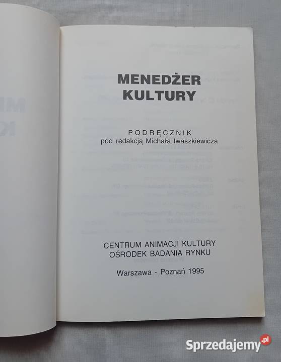Menedżer kultury Podręcznik Wydz Kultury i Koźminek
