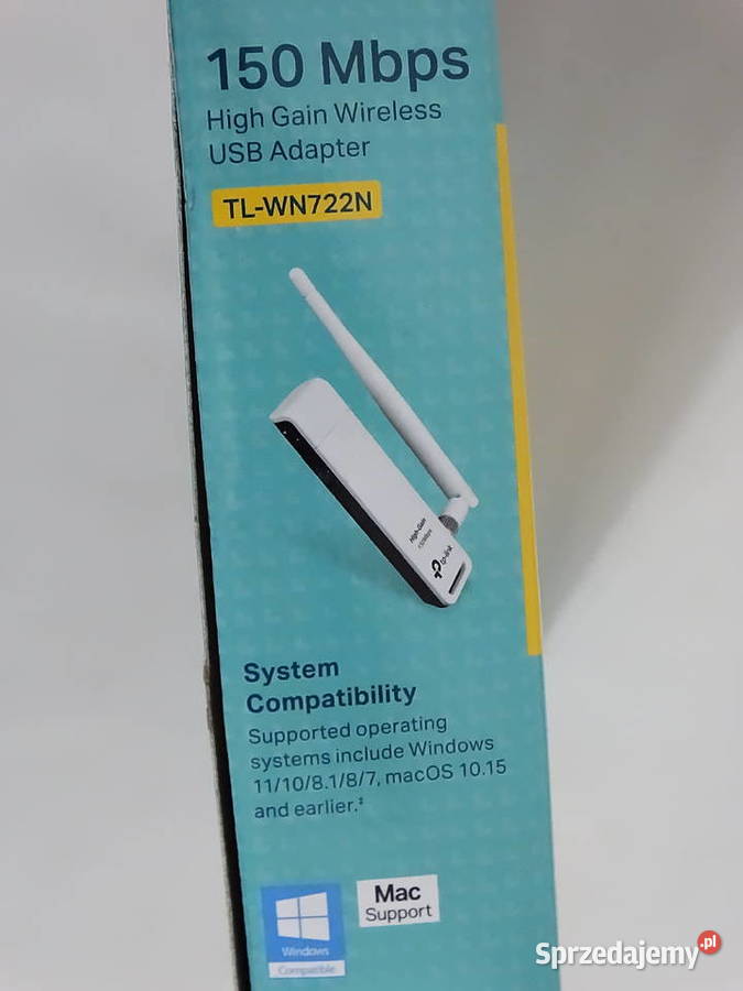NOWA Karta Sieciowa TPLink TLWN722N 150 Mbps Biłgoraj