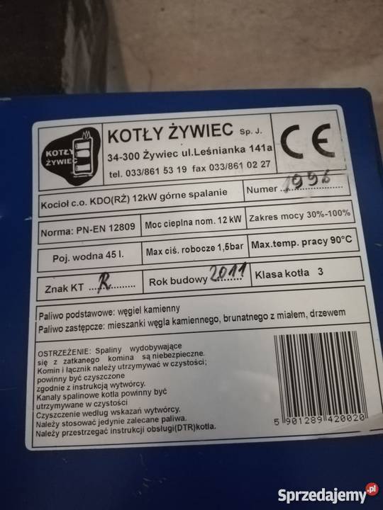 Piec węglowy Zembiec węgiel małopolskie Kraków