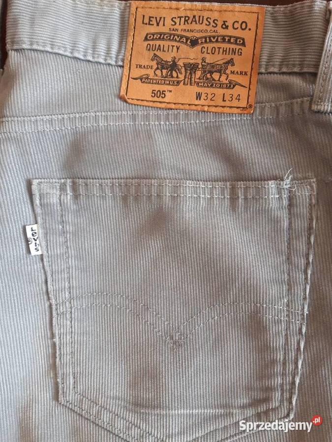 Spodnie męskie sztruksowe Levis Levis 505 W32