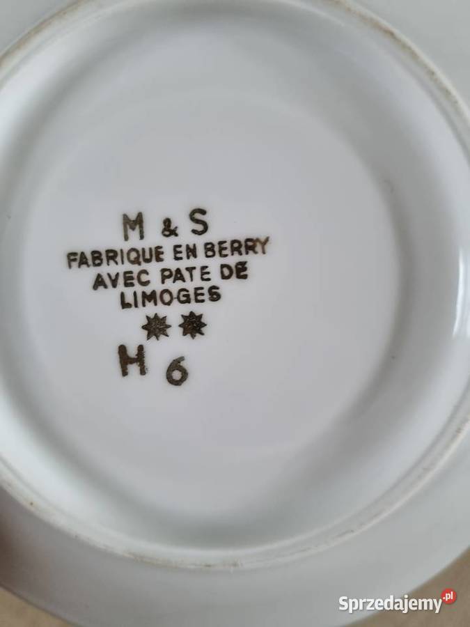 Serwis kawowy 11 osób Porcelana Francuska Wola Podłężna