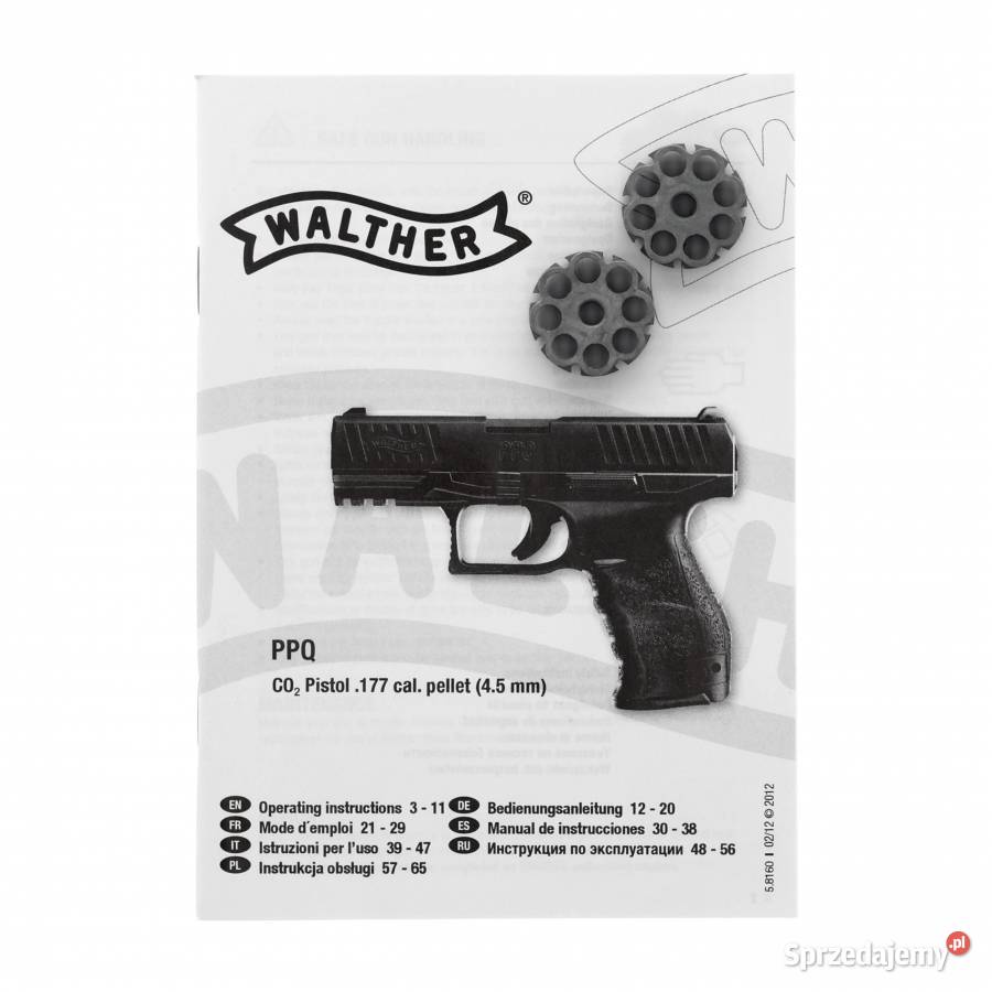 Pistolet wiatrówka Walther PPQ 45 mm CO2 wielkopolskie Trzcianka