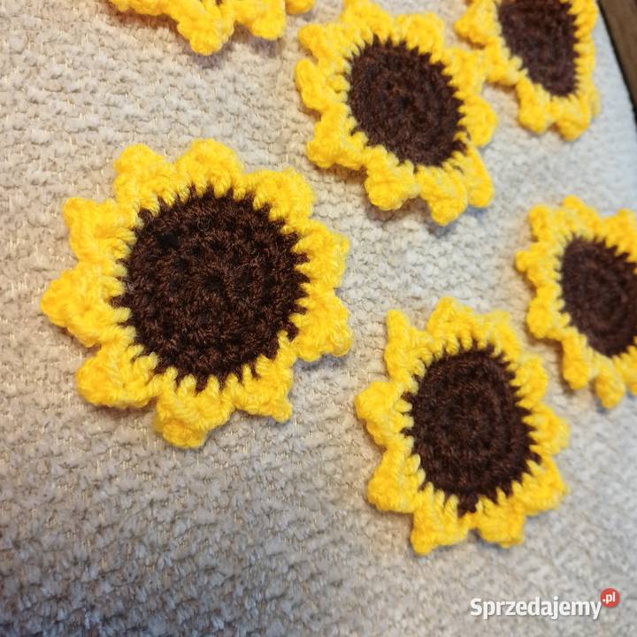 Słonecznik szydelkowy aplikacja Lidzbark Warmiński