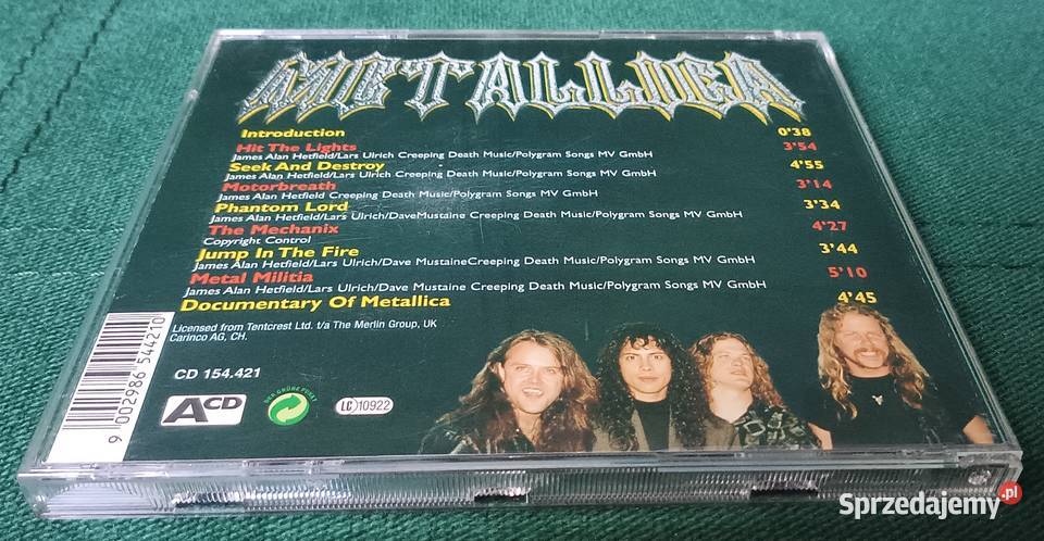 Metallica bay area trashers CD małopolskie Zbylitowska Góra sprzedam