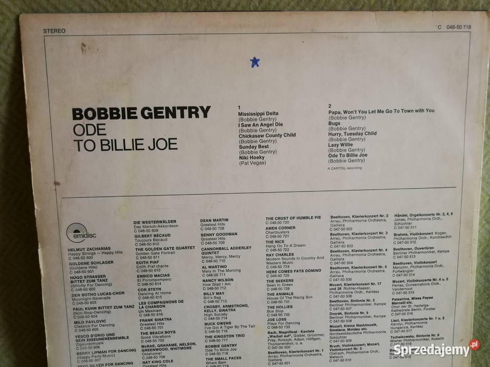 Bobbie Gentry Ode To Billie Joe Wydanie Emidisc Szczecin sprzedam