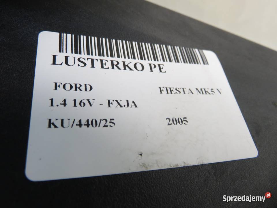 LUSTERKO PRAWE FORD FIESTA MK5 V Lusterka zewnętrzne