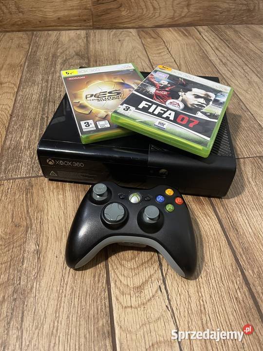 Xbox 360 E 4GB z padem i grami FIFA 07 PES 6 śląskie Jaworzno