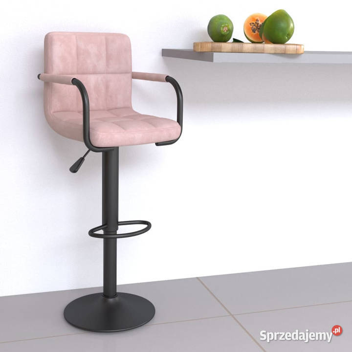 Hoker różowy obity aksamitem WM334653 Warszawa sprzedam