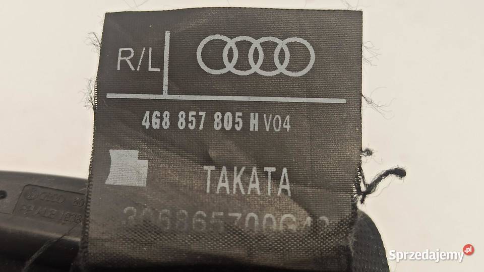 AUDI A6 C7 KOMPLET PASÓW PRZÓD TYŁ 4G8857705F osobowe