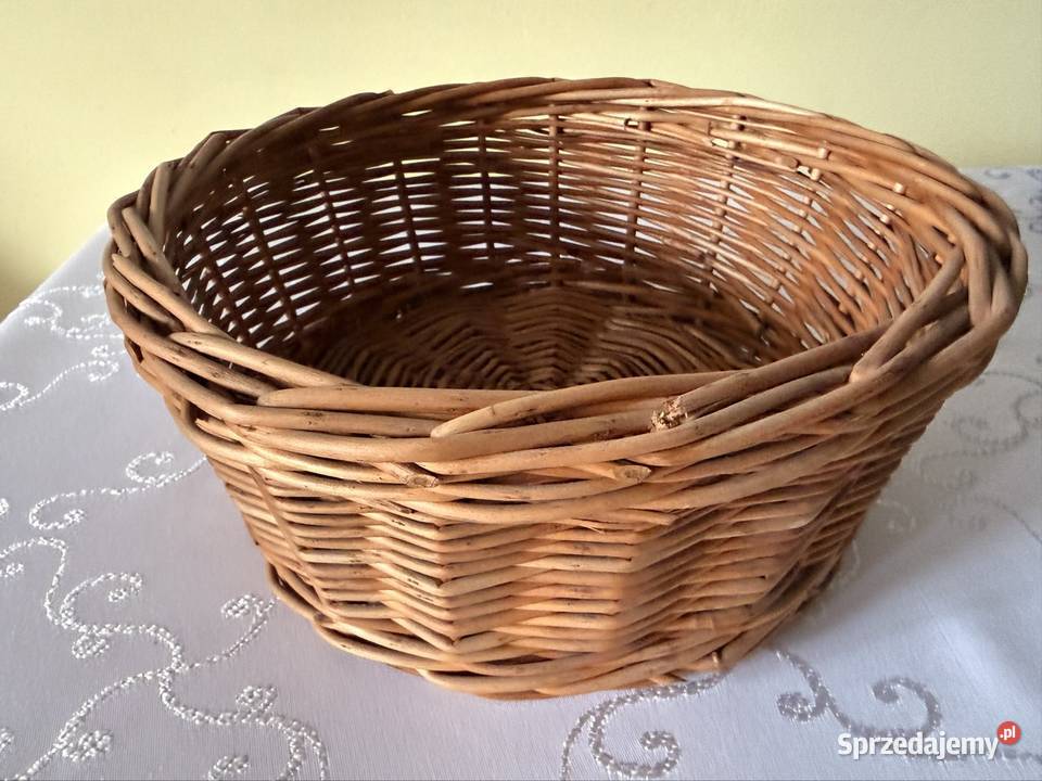 Koszyk wiklinowy ręcznie pleciony naturalny Pozostałe Czerwionka-Leszczyny